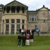 In front of the Royal & Ancient Clubhouse St. Andrews, Scotland