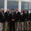 Dressed for lunch at Muirfield - The Honorable Company of Edinburgh Golfers:  (L to R): Dave, Phil, Bobby Walker, Doug, Jim, Andrew, Grant & Kevin
